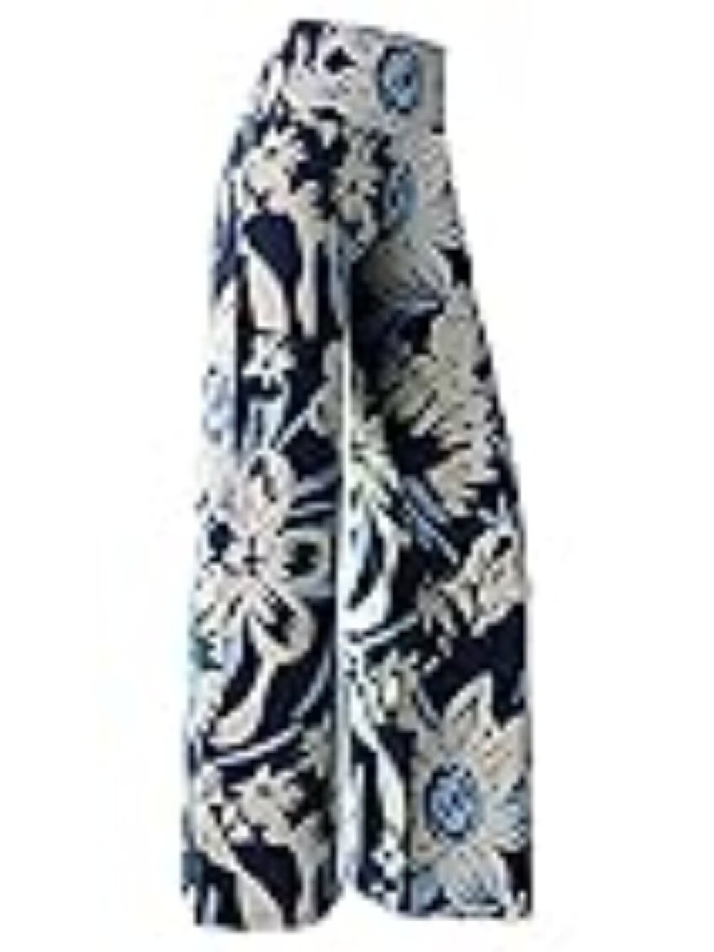 Arolina LNC Stretchy Wide Leg Lounge Palazzo Flat Front Pants 3X "Smile Flower"